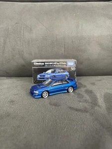 Tomica BLUE SUBARU IMPREZA WRX Type R STI Version CUSTOM JDM WHEEL SWAP - Picture 1 of 17