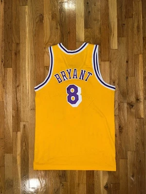 KOBE BRYANT Nike Los Angeles Lakers Gold Authentic Jersey 48 Shaq Rodman - Image 1 of 4