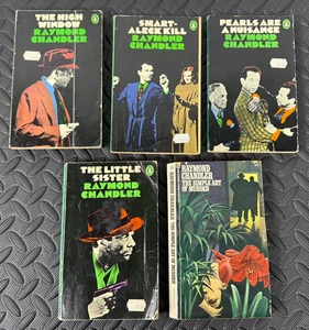 Lot Of 5 Vintage Raymond Chandler Paperback Books~VGUC - 1970’s to 1980’s - Picture 1 of 2