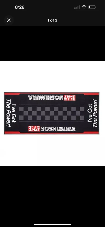 GENUINA ALFOMBRILLA DE CARRERAS DE MOTOCICLETAS YOSHIMURA PIT MAT GARAJE 220 x 100 SUZUKI Foto 1 de 3