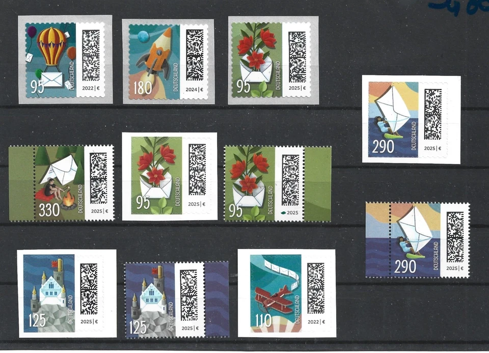 Germany 2025 World of Letters - Complete Permanent Set all forms MNH - Image 1 of 1