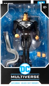 McFarlane Toys DC Multiverse Superman Black Suit 7" Animated New in Box - Picture 1 of 5