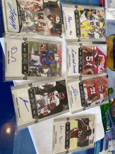 Leaf 22 23 Rookie Autographs Nabers, Smith, Gray, Harris, Carroll, Smith, Morgan