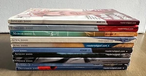 Reader's Digest Magazine Lot Of 10 Issues (2000) - Picture 1 of 3