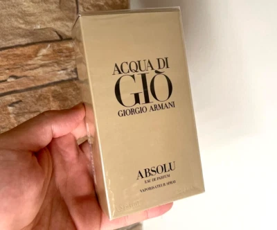 Absolu Gio Acqua Di Gio by Giorgio Armani Parfum 125ml/4.2 Fl oz Men's Sealed🥇 — 第 1/4 张图片