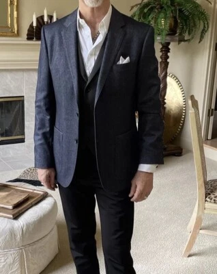 Hugo Boss Columbo Cashmere Silk Sport Coat Blazer SZ 40R  Rare - Image 1 of 4