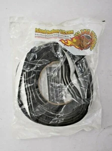 Fireblack Hi-Temp BBQ Smoker Gasket High Heat Self Stick 1/2" x 1/8" Black