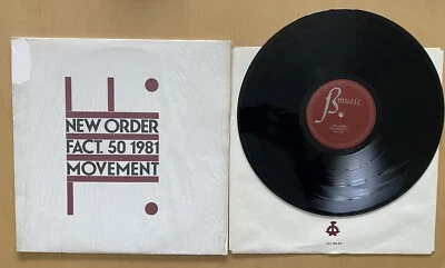 NEW ORDER "MOVEMENT" FACTORY 50 IN THE SHRINK W/INNER FACTORY LOGO + HYPE NM - Image 1 of 2