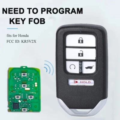 Запасной брелок для дистанционного управления ключом бесключевого доступа для 2017-2022 HONDA CR-V Civic Pilot KR5V2X - Изображение 1 из 4