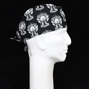 Star Wars Mandalorian Helmet Badge Theme Scrub Hat - Picture 1 of 1