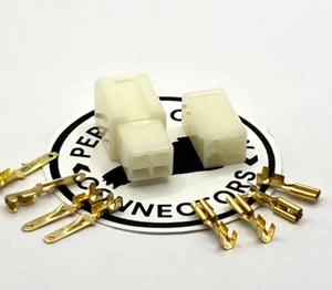 4 Pin Honda Connector Set 2.8mm Vintage Autos Motorcycle - Picture 1 of 4