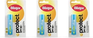 3 x Blistex Ultra SPF50+ Sun Protection & Moisturise Lip Balm Stick - 4.25g - Picture 1 of 1