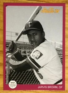1991 Studio Jarvis Brown Custom Cards That Never Were Minnesota Twins WS Champs - Picture 1 of 2
