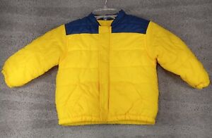 Sesame Street Boy's 4T Fleece Lined Jacket Long Sleeve Yellow Blue - No Hood