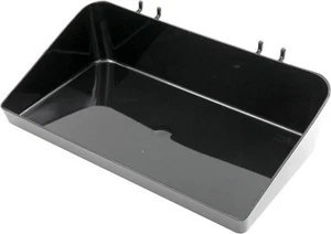 10 bandejas Slatwall acrílico negro 6 1/2” x 12” x 3” tablero de clavijas de rejilla de alambre de plástico - Imagen 1 de 11