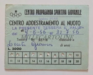 SPORTPROPAGANDAZENTRUM JUGEND SCHWIMMTRAINING ROM - Karte 1956 - Bild 1 von 2