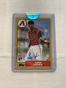 LUIS FRIAS 2022 Topps Update 1987 Rookie Auto #87BA-LF Diamondbacks World Series - Picture 1 of 2