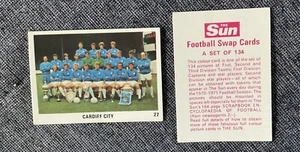 The Sun Fußball Tauschkarten (Teams) 1970-71 Cardiff City - Bild 1 von 1