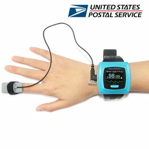 Wrist Fingertip Pulse Oximeter SpO2 Blood Oxygen Monitor,Alarm+USB+SW US CE&FDA - Picture 1 of 9