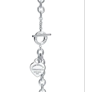 Inspiriert von Tiffany Please Return To Heart Silber Kette Armband 6", 6,5", 7" - Bild 1 von 5