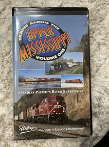 Trains along the Upper Mississippi Vol. 1 1999 Burlington Northern Railroad VHS - Picture 1 of 3