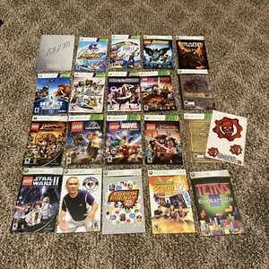 Lot of 20 Xbox 360 Manuals Booklets Gears Of War Lego Warranty Pamphlet Sonic - Picture 1 of 5
