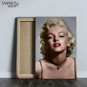 marilyn monroe Stampa su Tela ALTA' QUALITA' QUADRO MODERNO collezione ARTE - Picture 1 of 2