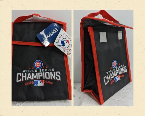 2016 Chicago Cubs World Series Champions Lunch Bag Drink Cooler MLB Merch Cover