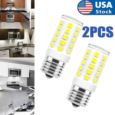 2x E17 LED Bulb 7W 110V Cold White Ceramics Light for Microwave Oven US Stock H - Image 1 of 4