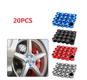 20Pcs 17/19/21mm Car Wheel Lug Nut Dust Cover Tyre Bolt Hub Screw Cap Protector - Picture 1 of 25