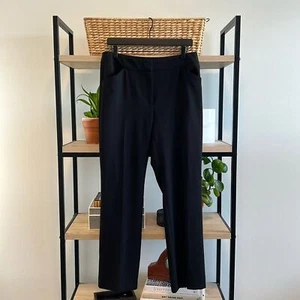 Chico's Mid-Rise Woven Black Dress Pant Trouser, 6 Short - Picture 1 of 10