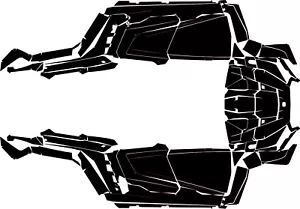 2024+ Polaris RZR Pro XP Decal Graphic Kit Wraps Pro Armor Vector Template - Foto 1 di 2
