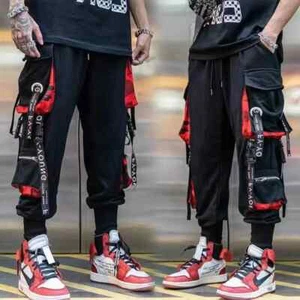 Men's Casual Hip Hop Harem Pants Trousers Cargo Joggers Streetwear Fashion Gift - Picture 1 of 30