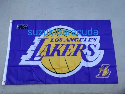 Los Angeles Lakers flag, 3ft x 5ft Purple, 2020 NBA Champions Cover
