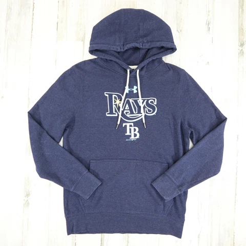 Under Armour Tampa Bay Rays Blue MLB Baseball Blue Sweatshirt Hoodie Size Small Cover