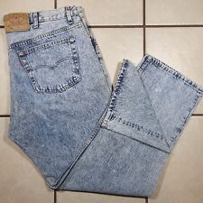 Vintage Levi's 501 Button Fly Men's Jeans Size 40x30 Acid Wash Made In USA