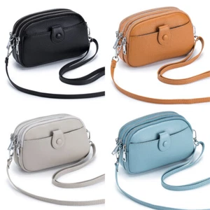 Genuine Leather Women Shoulder Crossbody Bags Large Capacity Handbags Purse Gift - Picture 1 of 31