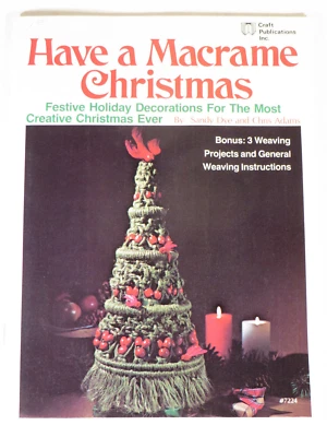 Vintage Macrame' Booklet Have a Macrame' Christmas by Dye & Adams - Image 1 of 4