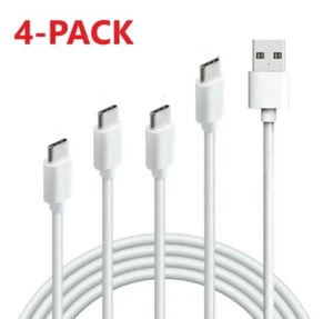 4 Pack USB-A Type C Cable Fast Charger For Samsung Galaxy S8 S9 S10 Plus Note - Picture 1 of 5