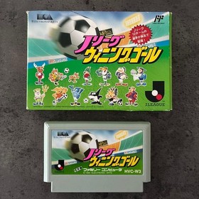 J League Winning Goal Famicom Game Box No Manual Untested Junk Japan
