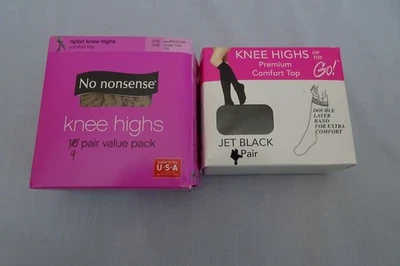 LOTE DE 13 PARES HASTA LA RODILLA - 9 pr SIN TONTERÍAS BRONCEADO MEDIO - 4 pr ¡EN MOVIMIENTO! Negro Foto 1 de 4