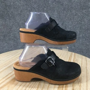 Clarks Zapatos Mujer 8.5 M Paizlee Nora Zueco Negro Punta Cerrada Informal Bloque NUEVO - Imagen 1 de 18