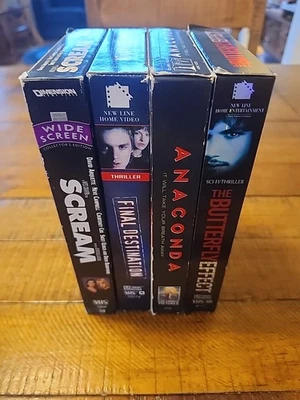 Scream,Final Destination,Anaconda,and Butterfly Effect VHS Horror Lot - Bild 1 von 4