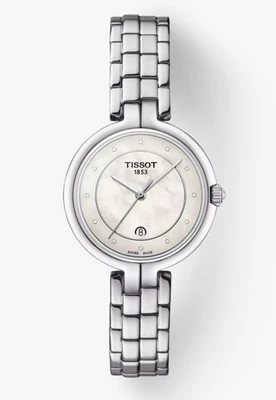 New Tissot Flamingo 30mm T094.210.11.116.01 MOP Dial  100% New with Box - image 1 of 4