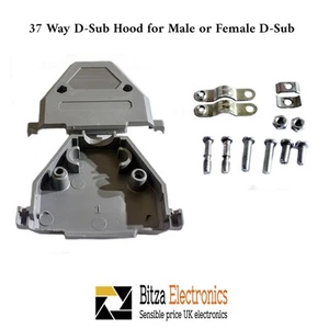 37-fach DB37 D37 D Sub Stecker oder Buchse Haubenstecker Adapter grau - Bild 1 von 1