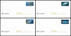FSAT/TAAF 2009. Eparses Islands Views. 4 Envelopes w/original stamps. 500 exist - Picture 1 of 5