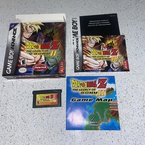 Dragon Ball Z: The Legacy of Goku II Nintendo Game Boy Advance en caja y póster - Imagen 1 de 4