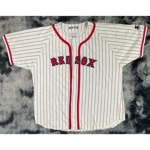 Vintage Starter Original Merchandise Boston Red Sox maglia gessata uomo XL - Foto 1 di 3