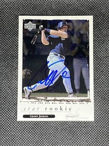 Geoff Jenkins 1998 Upper Deck Rookie Milwaukee Brewers Signed Auto #586 ~ COA - Picture 1 of 3