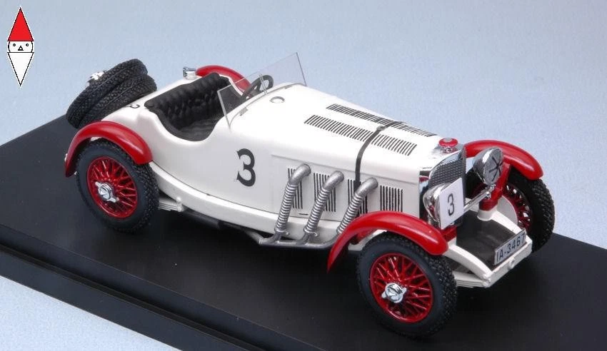 1/43 RIO MERCEDES BENZ SSK N 3 WINNER IRISH GP 1930 R.CARACCIOLA WHITE BORDEAUX - Immagine 1 di 1